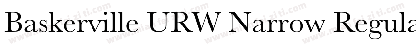 Baskerville URW Narrow Regular字体转换